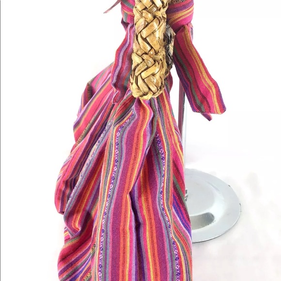 Poppie Jones Island Wicker Striped Beach Bag - Picture 5 of 7